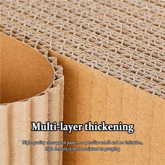 5 Packs in 1 Cat Scratch Pad with Box , Recyclable and Reversible Cardboard - Picture 4 of 6